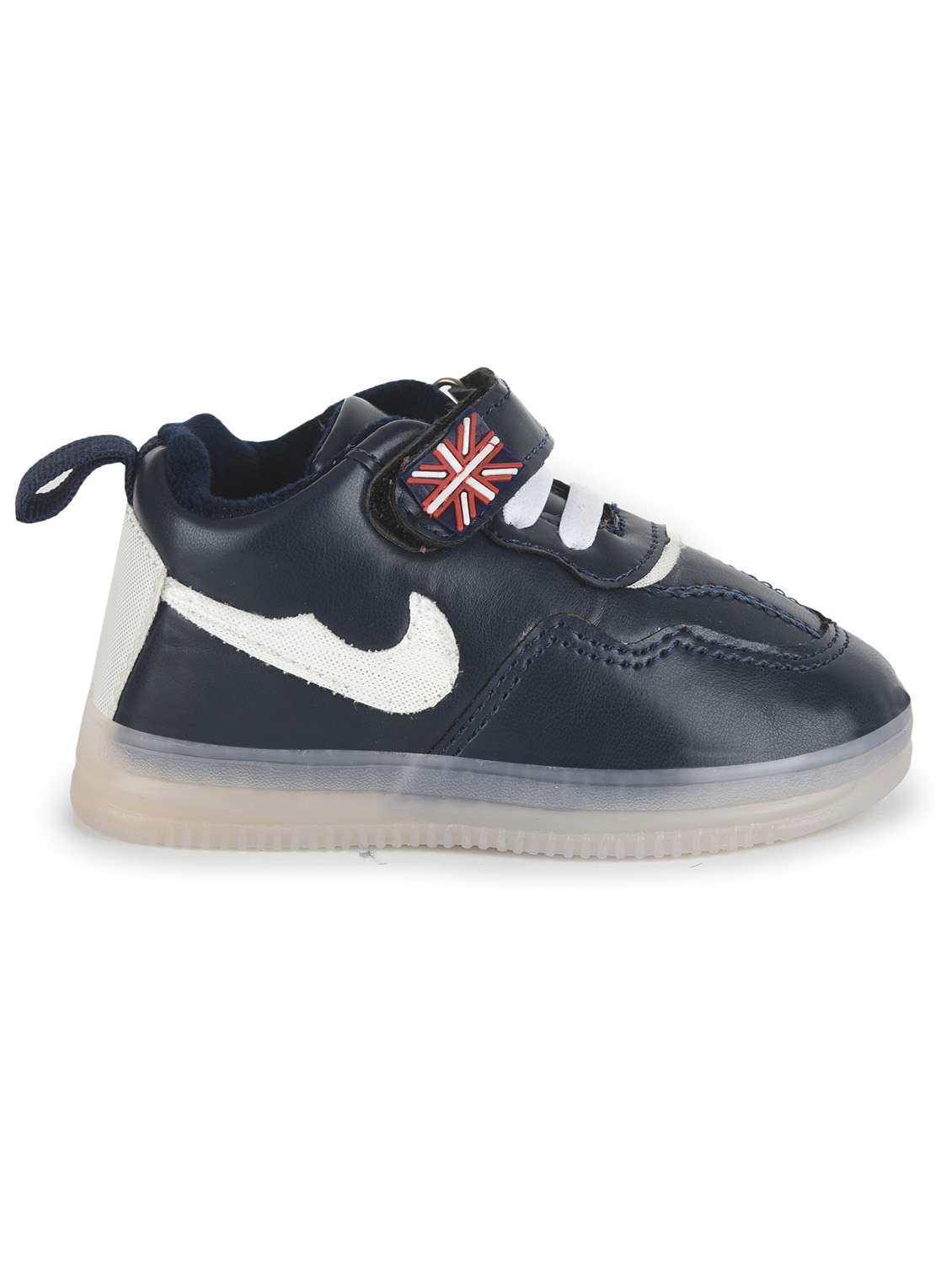 boys leatherette velcro sneakers - 20436190 - Standard Image - 2