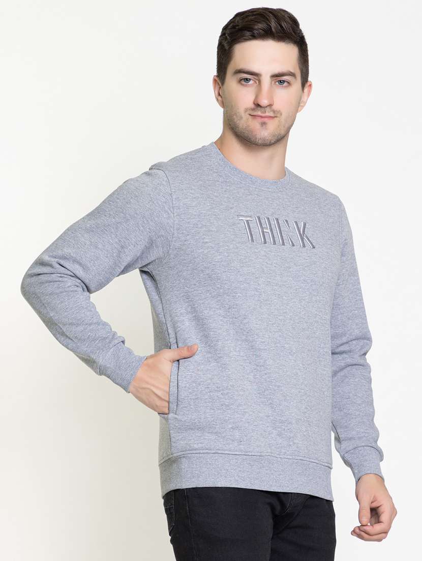mens chest print sweatshirt - 20436433 -  Standard Image - 2