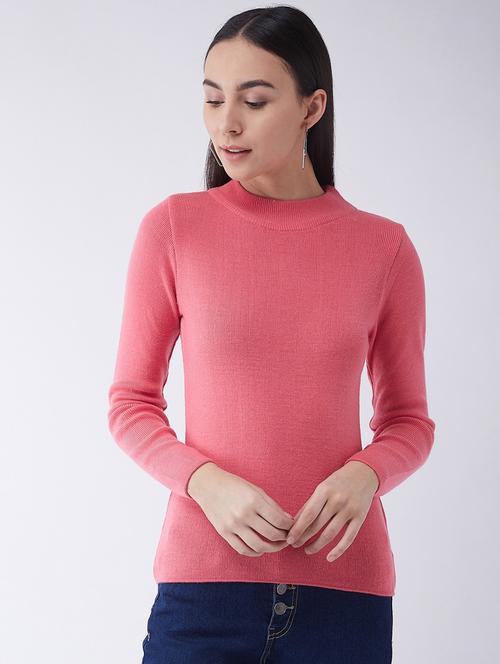women long sleeved solid regular pullover - 20436481 - Standard Image - 0
