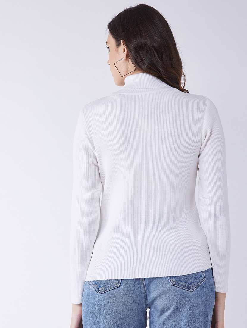 women long sleeved solid regular pullover - 20436502 -  Standard Image - 2
