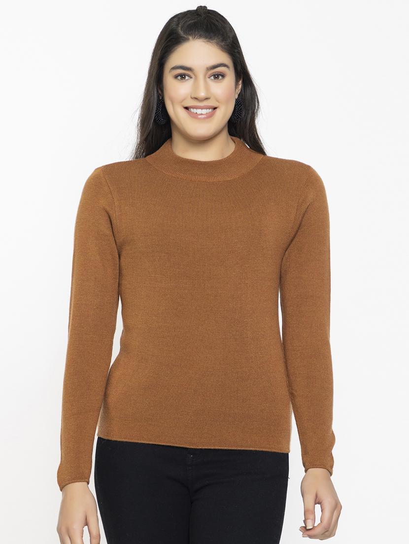 women long sleeved solid regular pullover - 20436515 - Zoom Image - 0