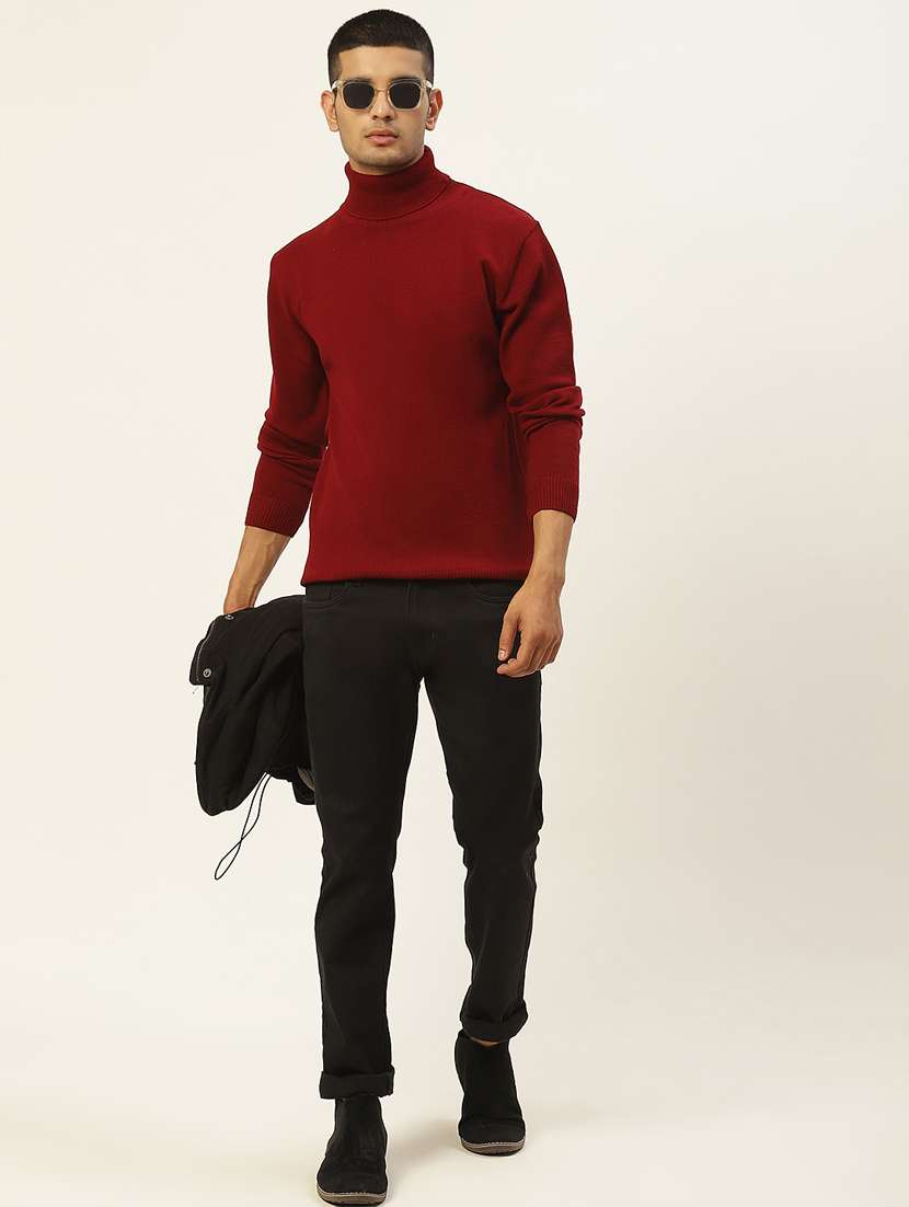 men long sleeved solid pullover - 20436545 -  Standard Image - 2