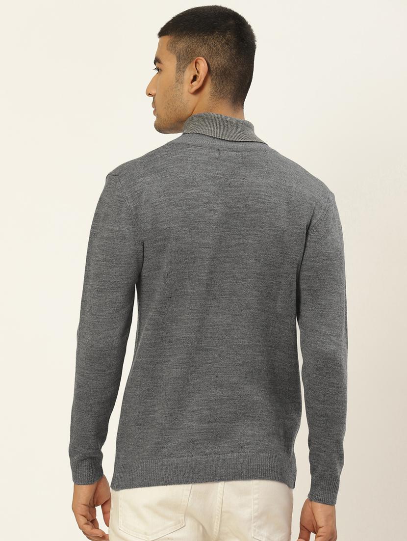 men long sleeved solid pullover - 20436547 - Standard Image - 2