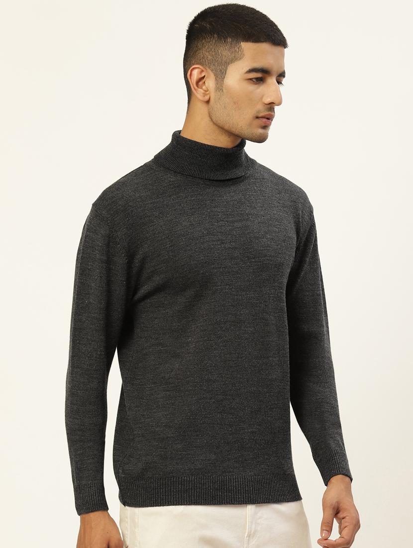men long sleeved solid pullover - 20436549 - Zoom Image - 0