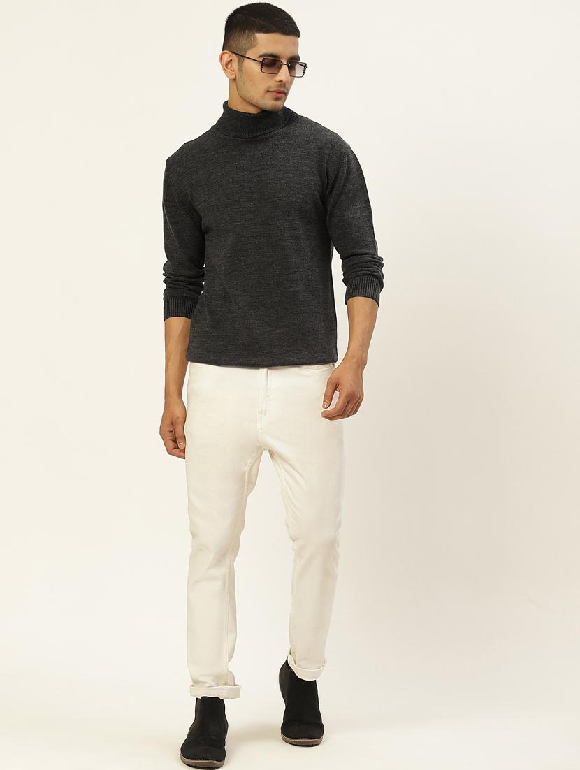 men long sleeved solid pullover - 20436549 - Standard Image - 2