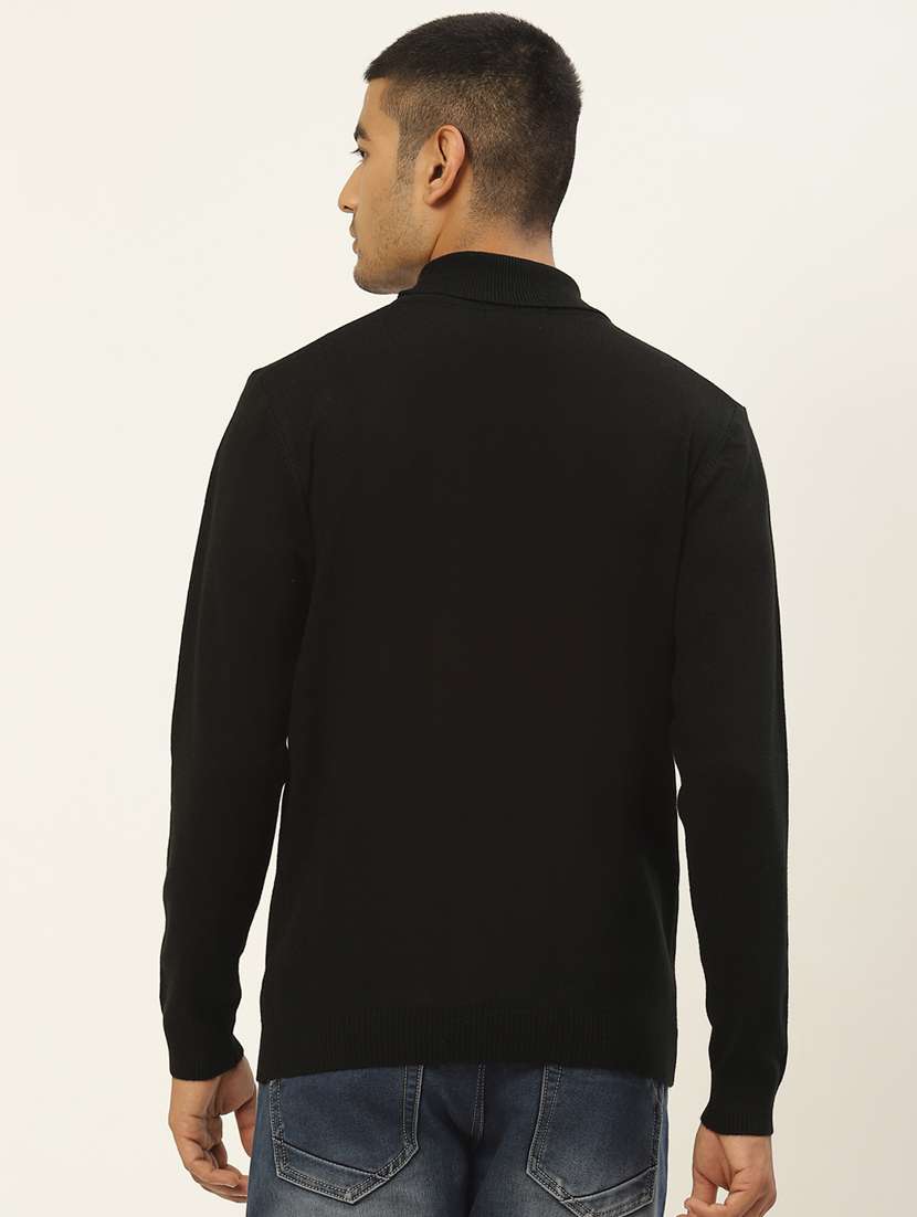 men long sleeved solid pullover - 20436550 - Standard Image - 2