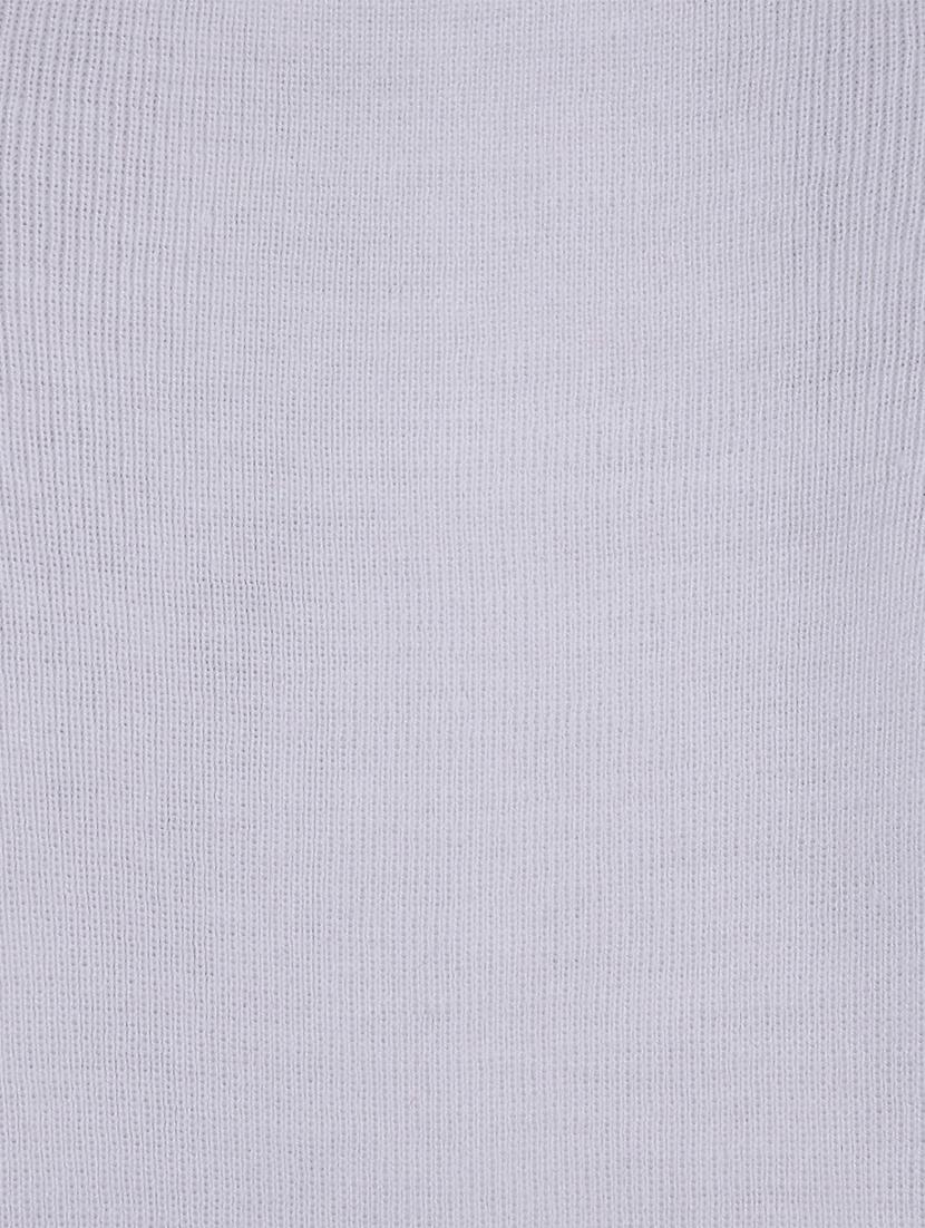 white solid long sleeves sweater - 20436562 - Standard Image - 2