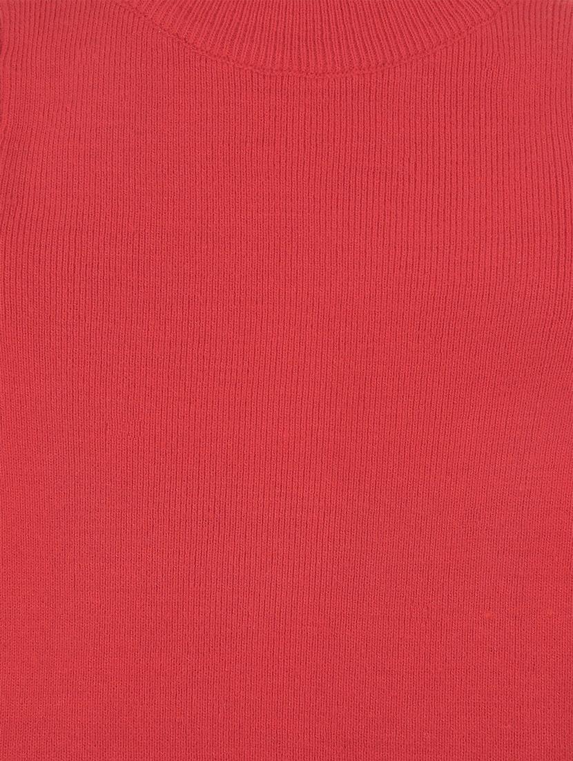 red solid long sleeves sweater - 20436565 - Standard Image - 2