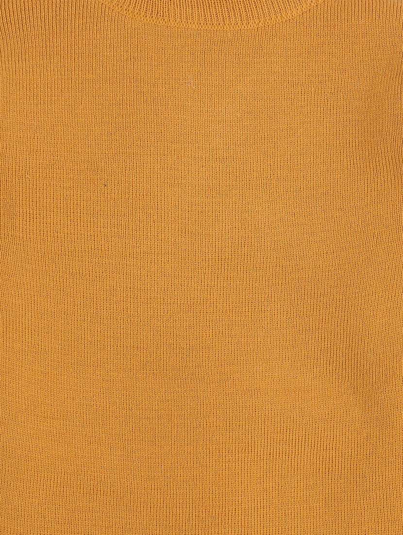 boys high neck solid sweater - 20436574 - Standard Image - 2