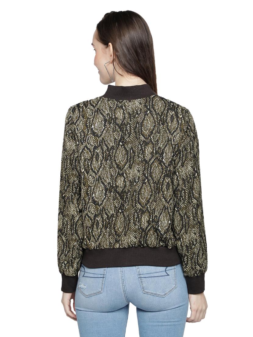 women multi colored bomber jacket - 20444401 - Standard Image - 2