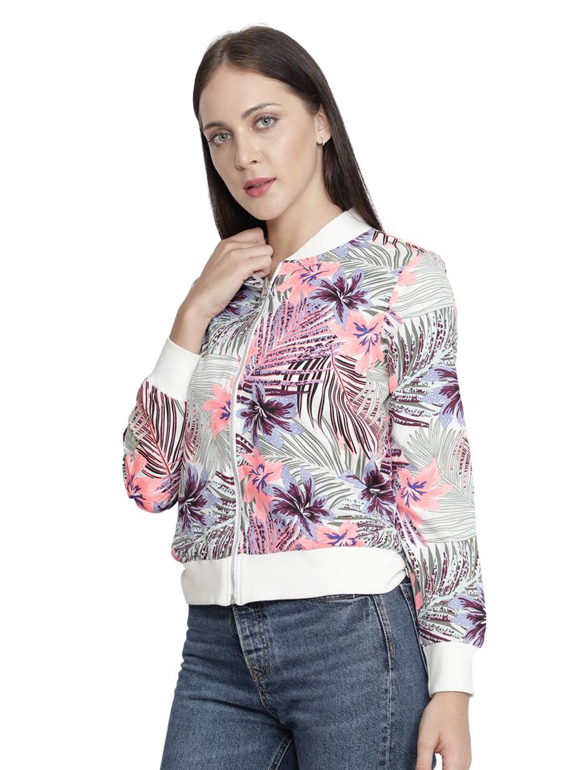 women multi colored bomber jacket - 20444402 - Standard Image - 2
