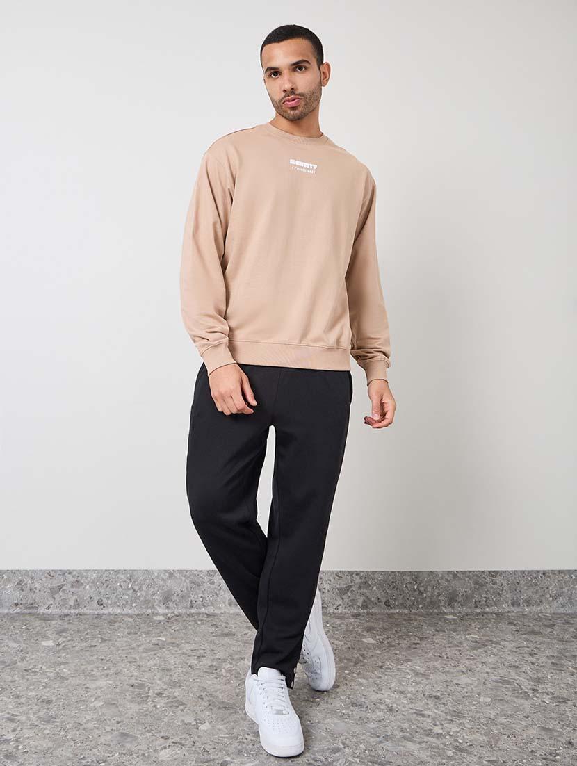 mens chest print sweatshirt - 20445496 - Standard Image - 2