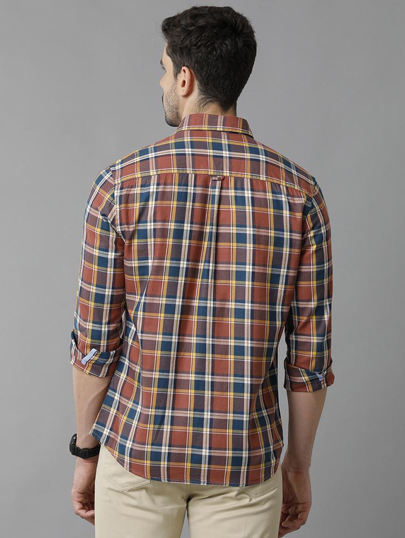 red cotton casual shirt - 20446024 - Standard Image - 2
