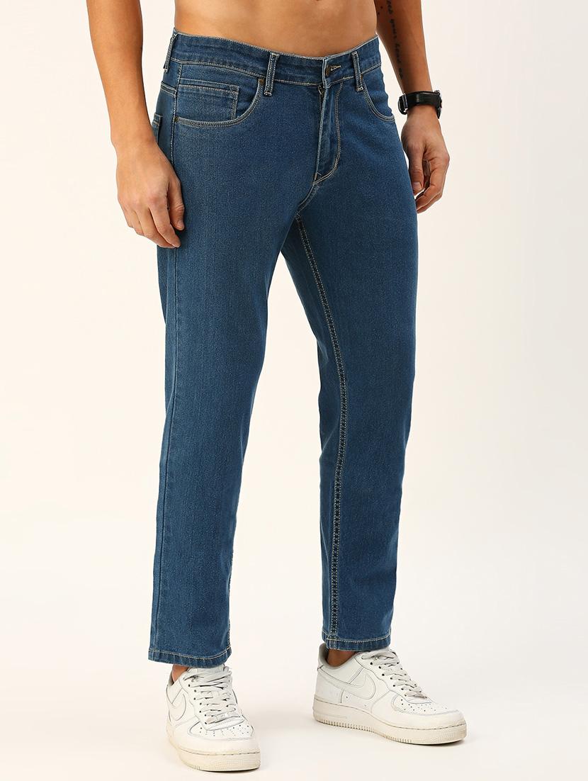 mens slim fit plain jeans - 20446163 - Standard Image - 2