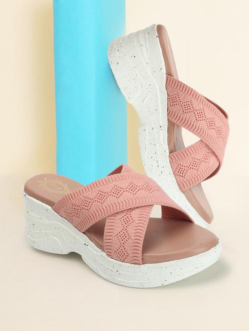 pink slip on wedges - 20448559 - Standard Image - 0