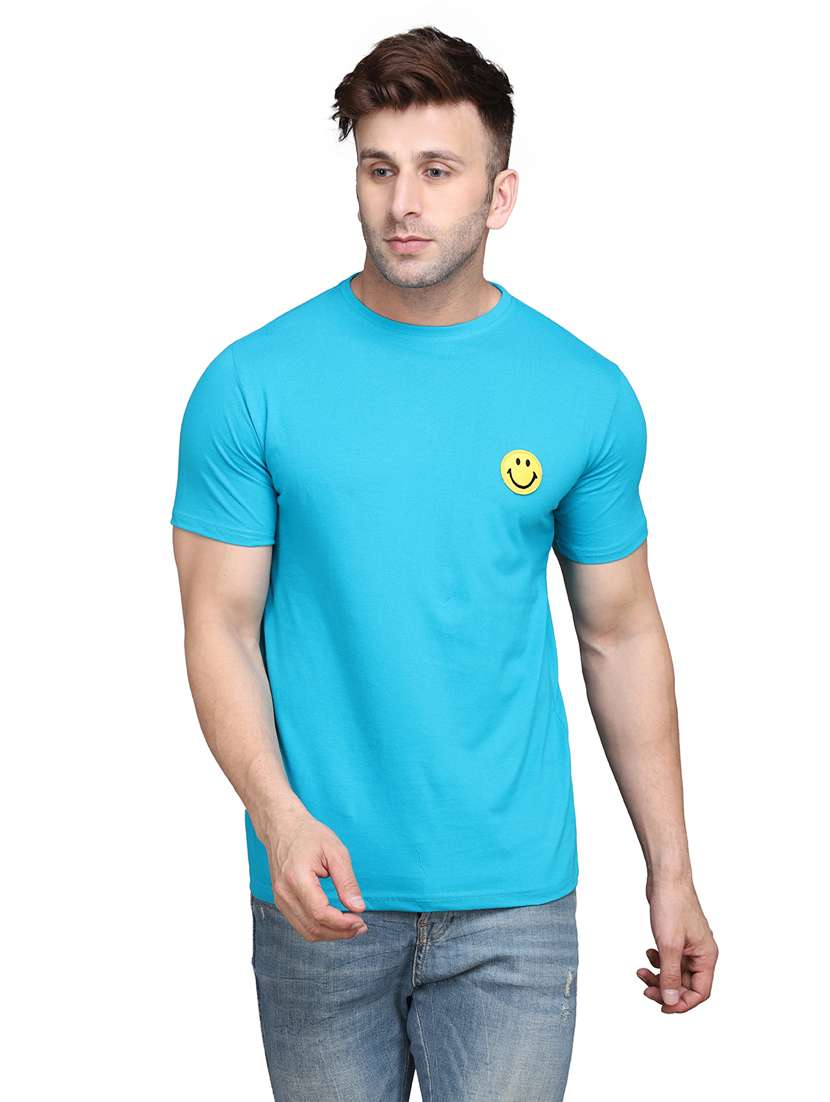 turquoise cotton tshirt