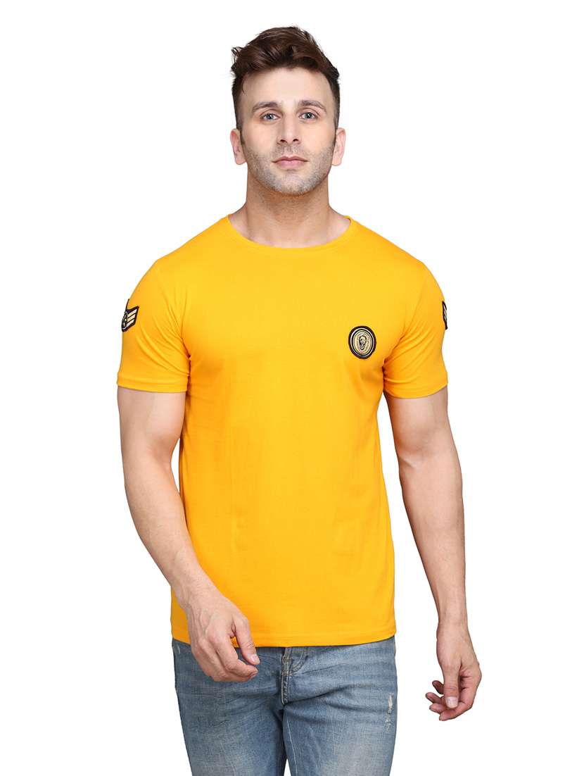 yellow cotton tshirt - 20448637 - Zoom Image - 0
