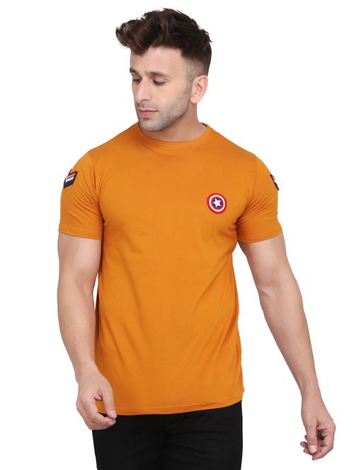 mustard cotton tshirt - 20448639 -  Standard Image - 0