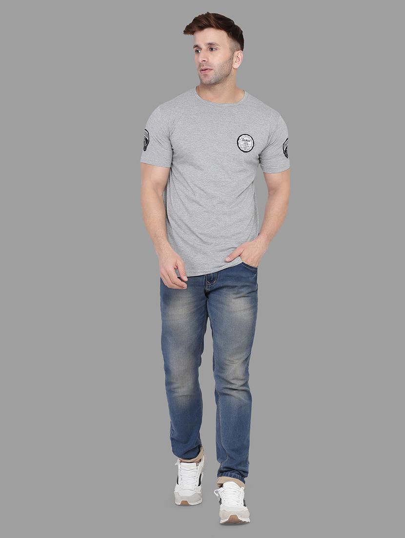 grey cotton regular t-shirt - 20448643 - Standard Image - 2