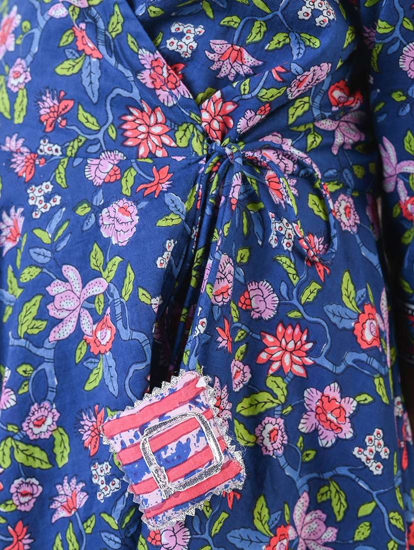 girls floral printed kurta pant set  - 20448851 -  Standard Image - 2