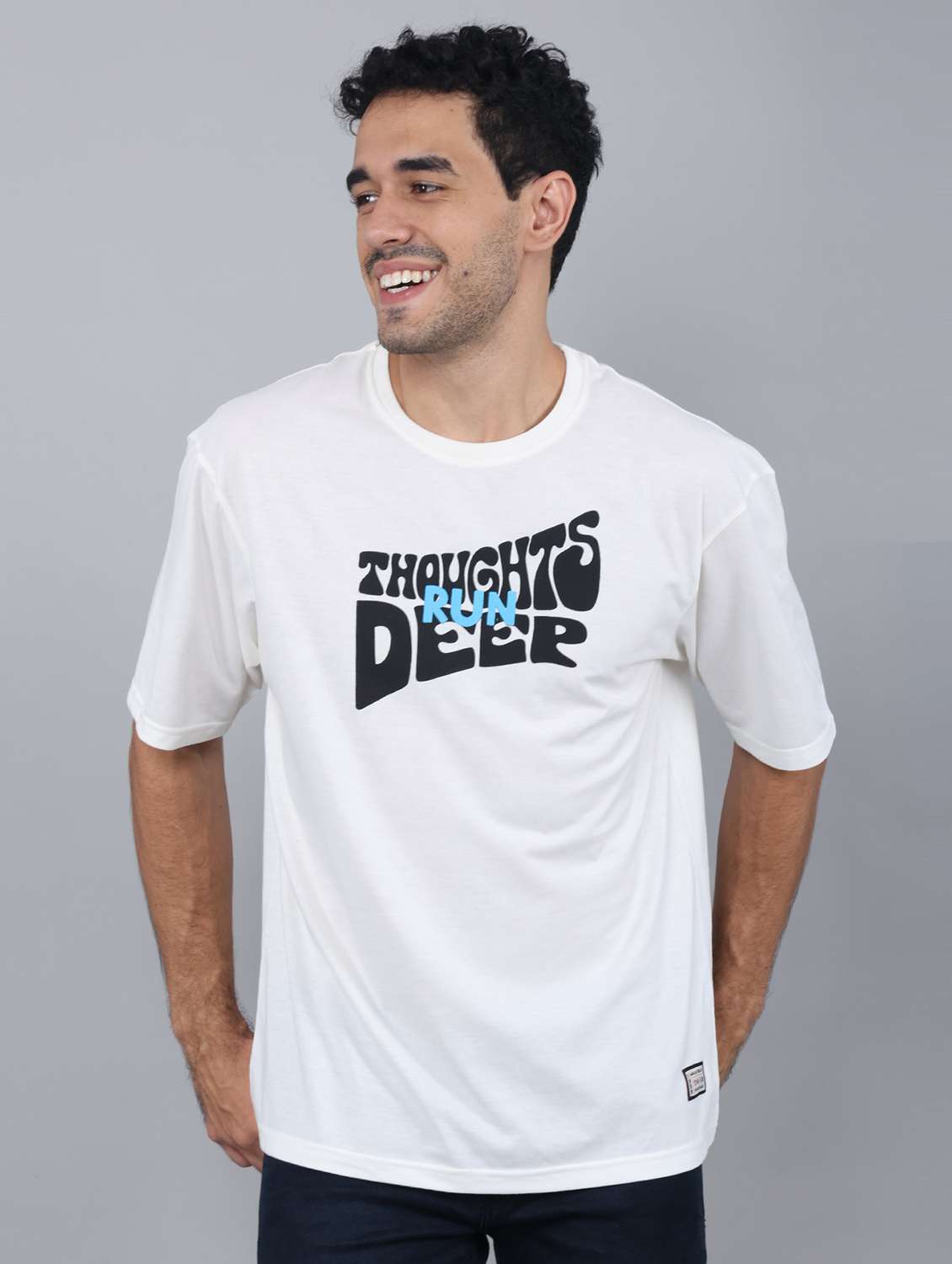 men multi color graphic cotton t-shirt
