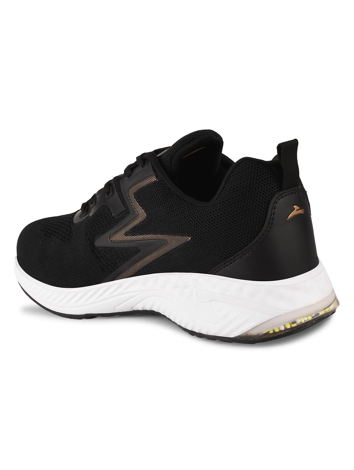 men solid black lace-up sport shoe - 20449213 - Standard Image - 2