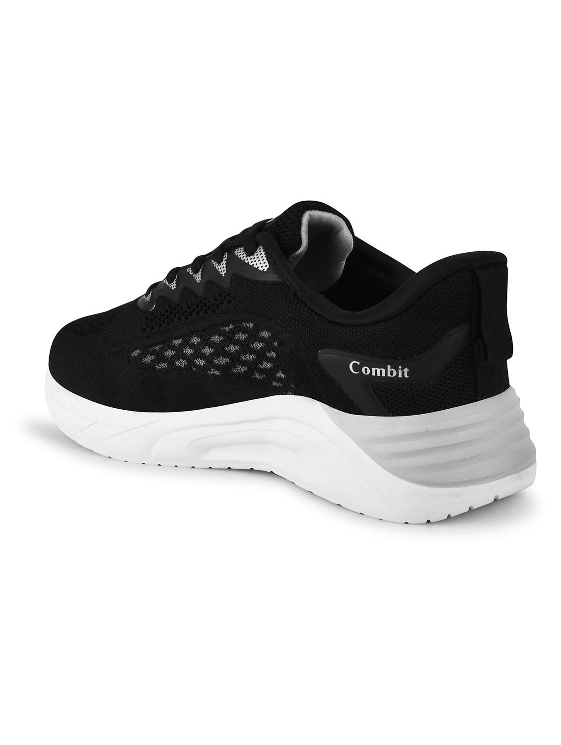 men self designed black lace-up sport shoe - 20449239 - Standard Image - 2