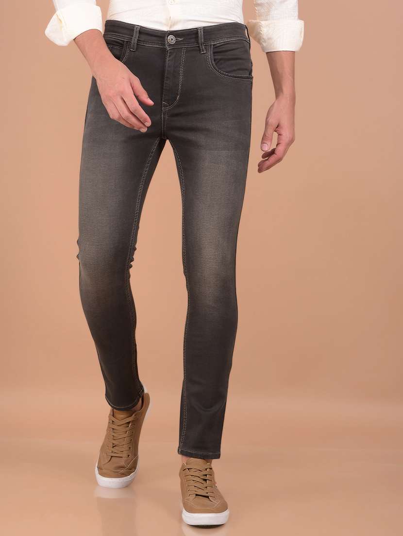 mens slim fit plain jeans