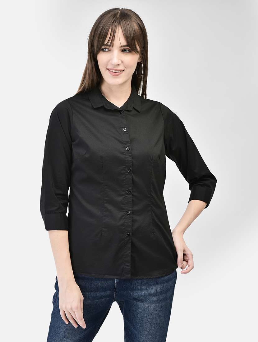 solid casual cotton shirt