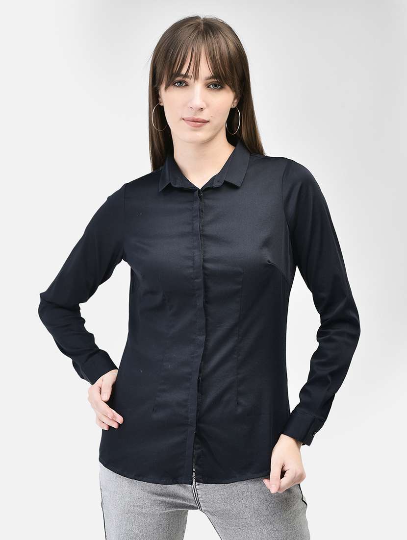 solid casual cotton shirt
