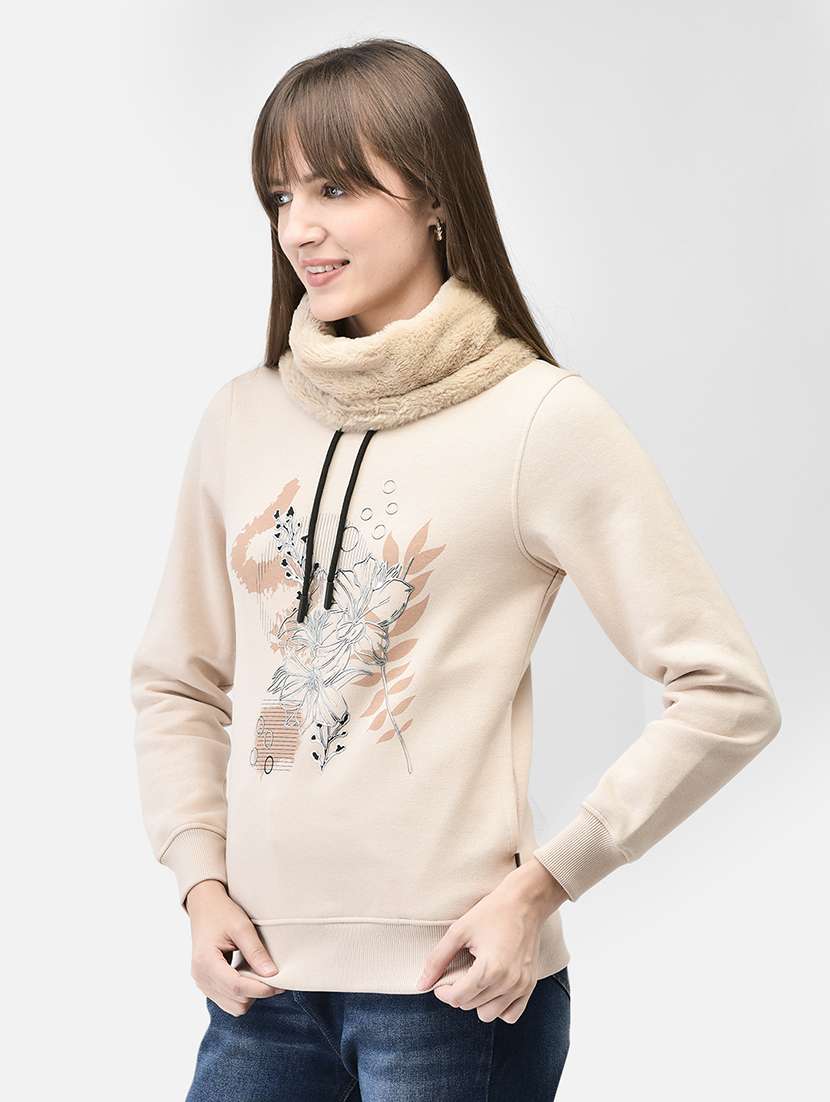 women's front print sweatshirt - 20449424 -  Standard Image - 2