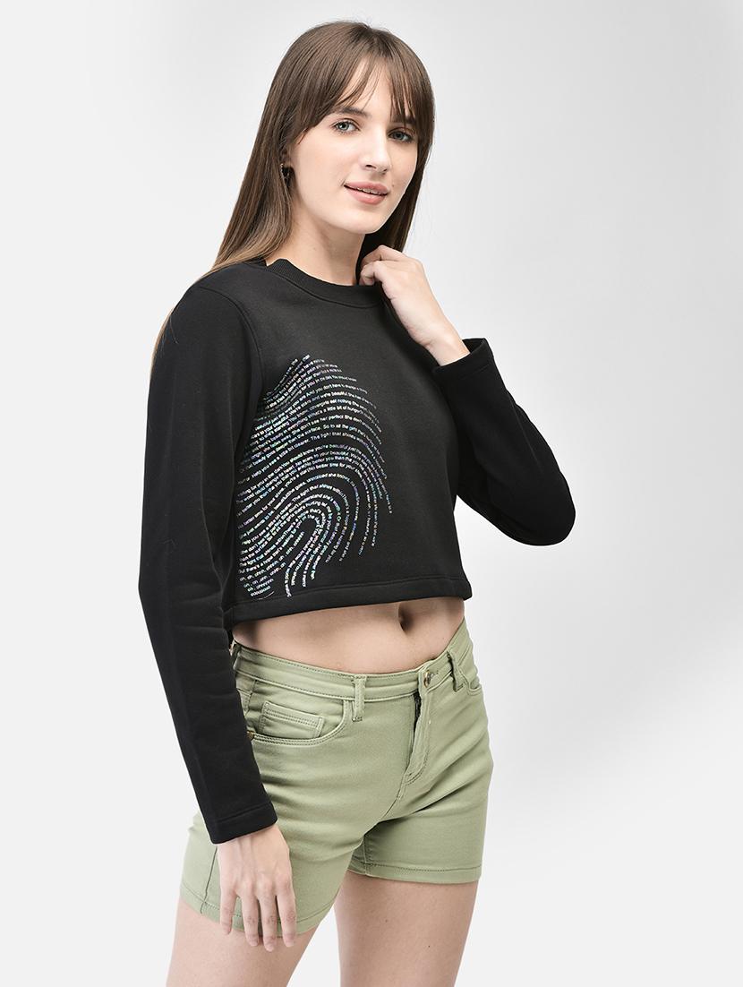 women's placement print sweatshirt - 20449426 - Standard Image - 2