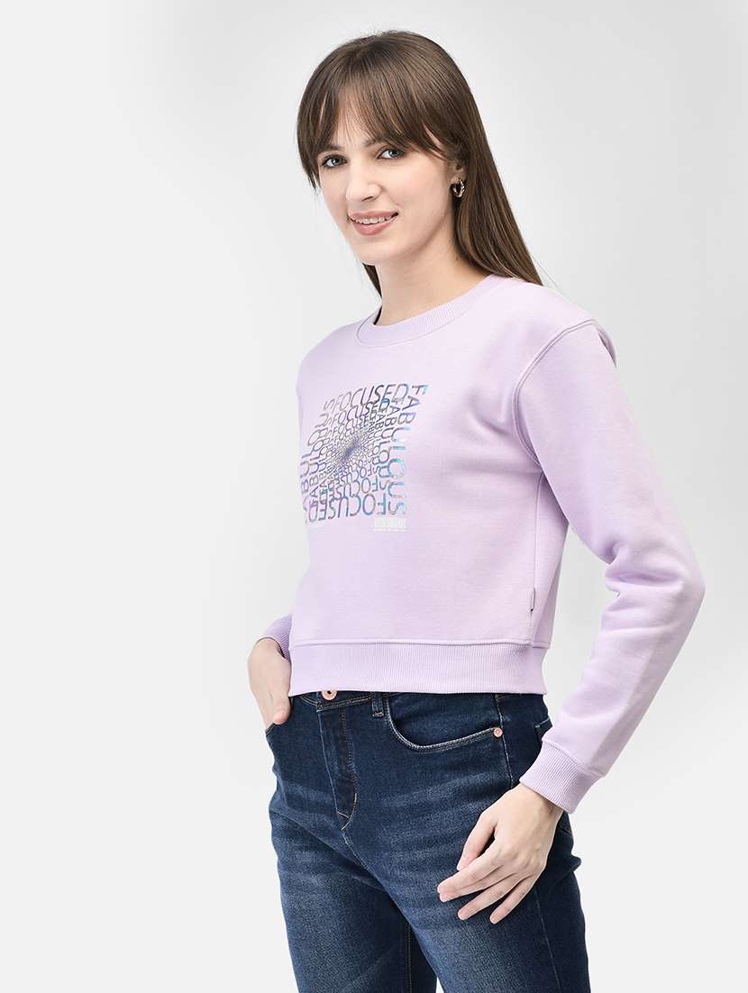 women's front print sweatshirt - 20449428 -  Standard Image - 2