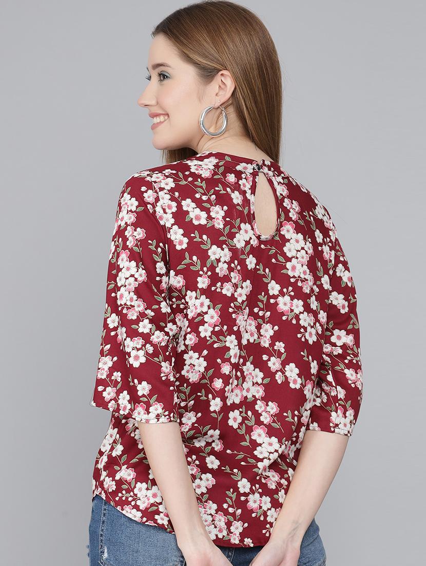 casual printed regular top - 20451315 - Standard Image - 2