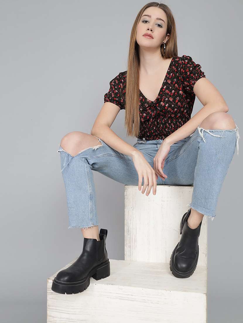 printed crop top - 20451319 -  Standard Image - 2