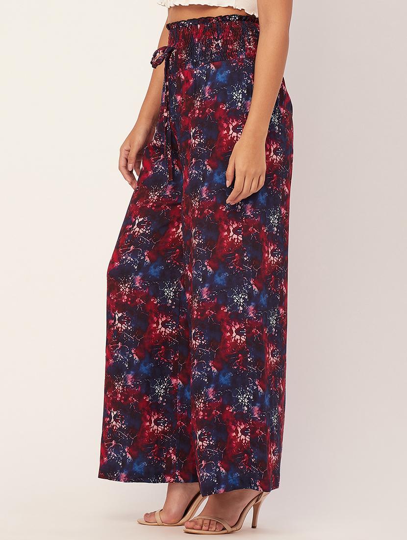 women multi colored flared palazzo - 20451560 - Standard Image - 2