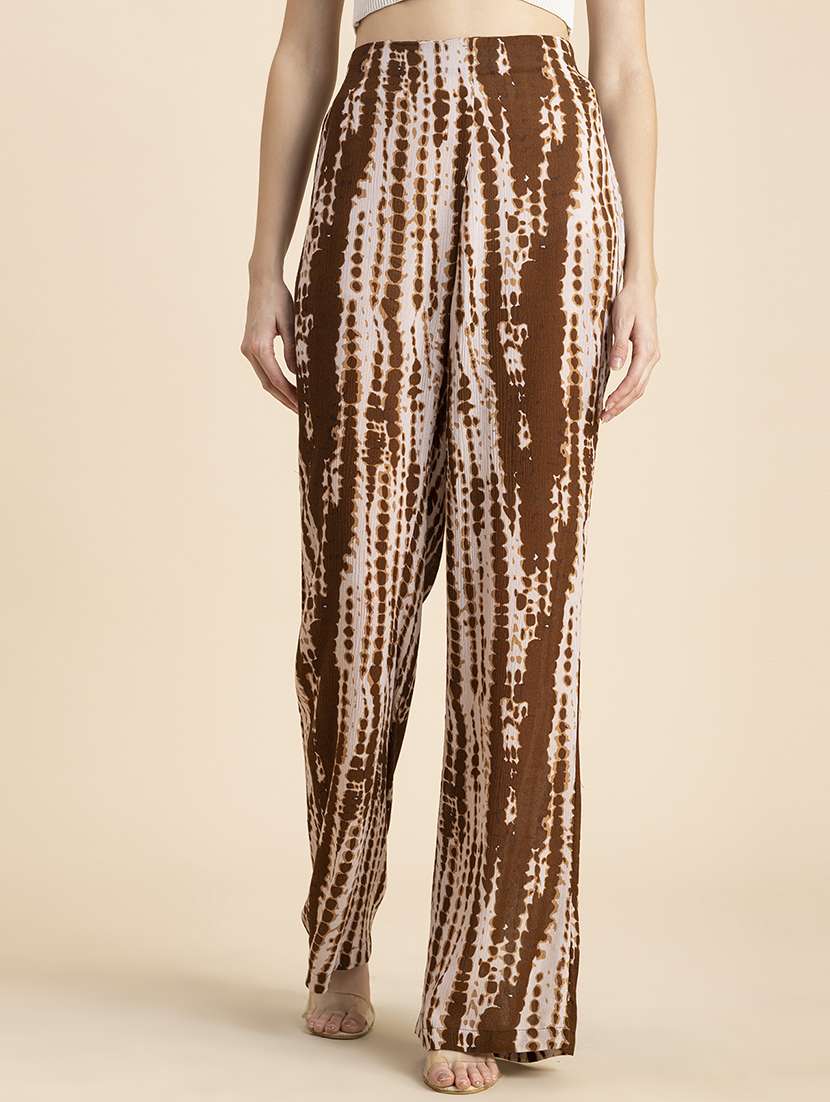 women shibrori print bootcut trouser - 20451561 -  Zoom Image - 0