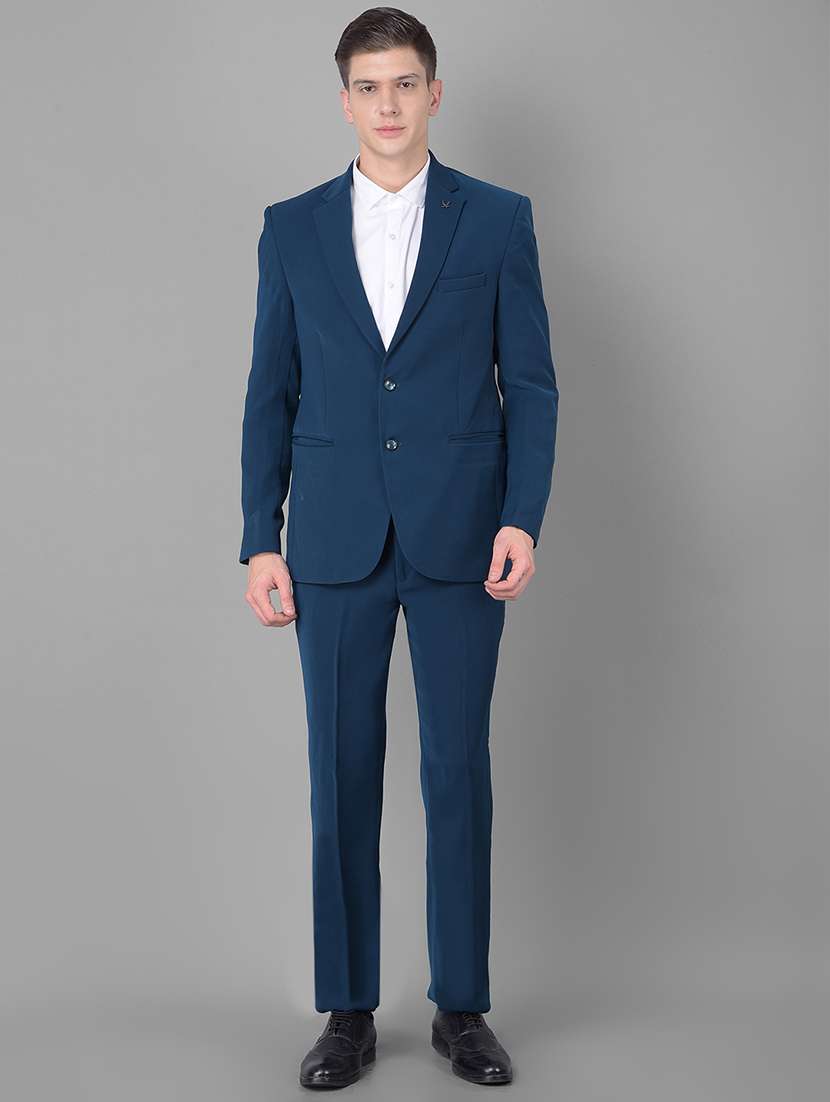 men blue polyester 2-piece suit - 20455033 - Zoom Image - 0