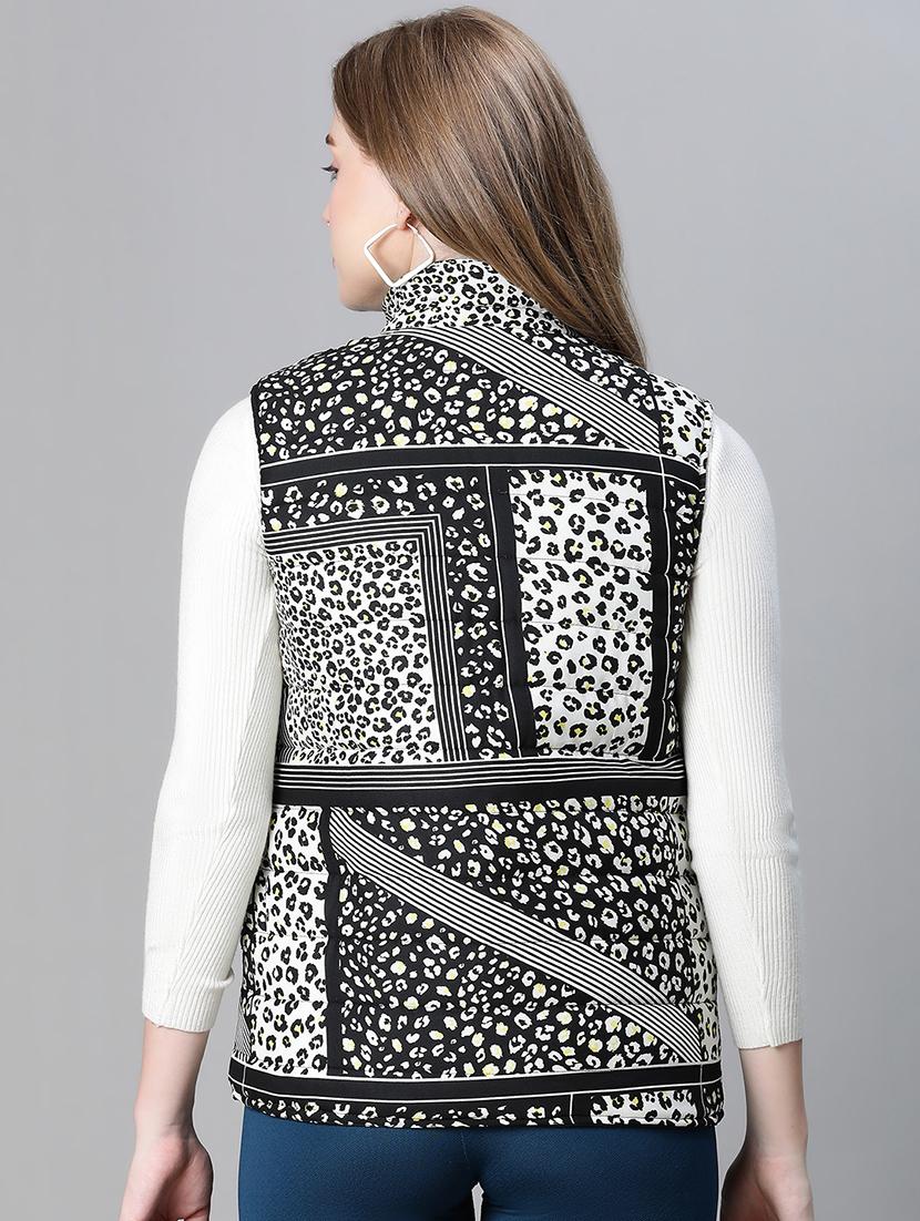 women black polyester regular jacket - 20458021 - Standard Image - 2