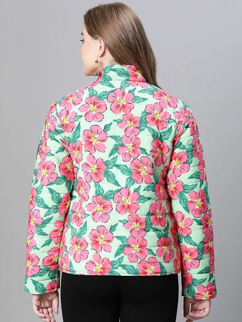 women multi colored polyester regular jacket - 20458023 -  Standard Image - 2