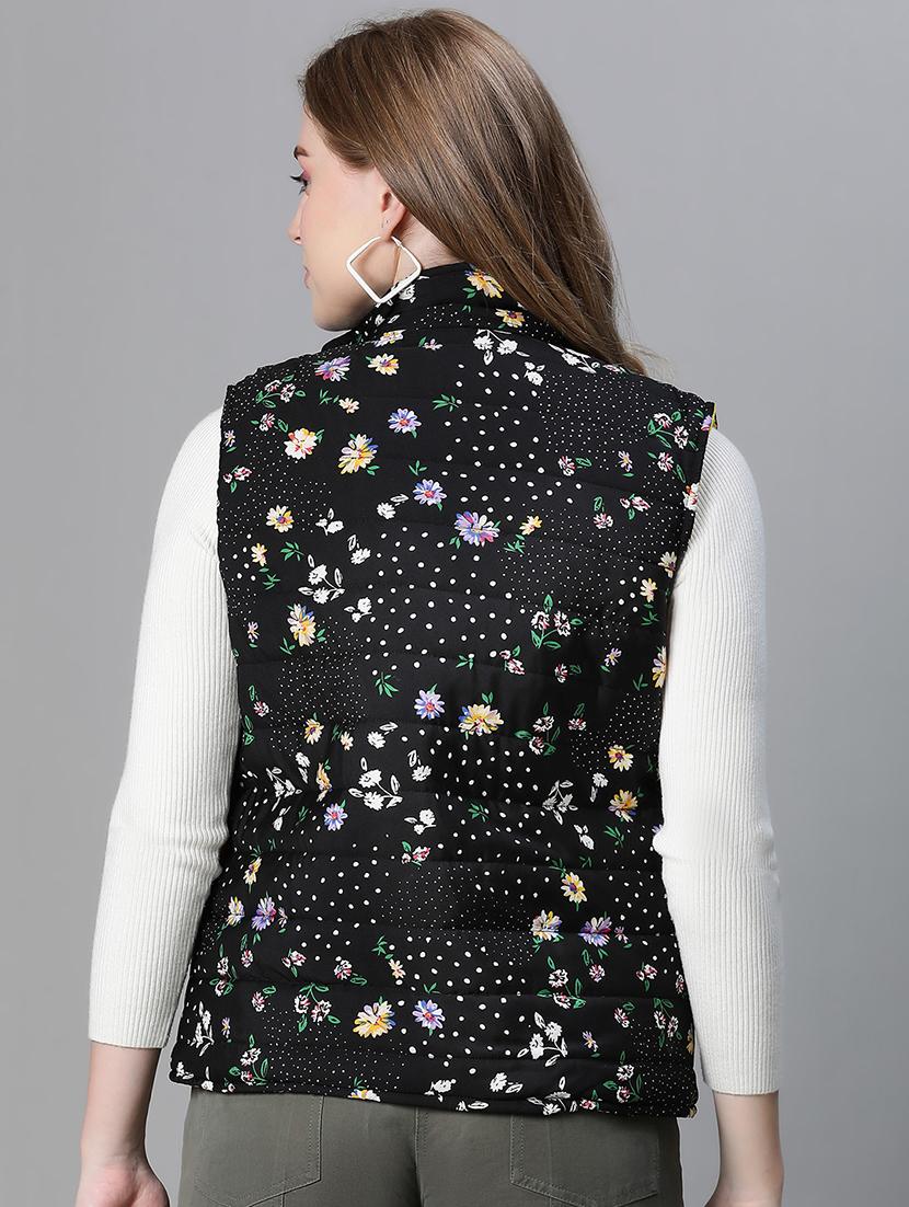 women floral printed reversible jacket - 20458025 - Standard Image - 2