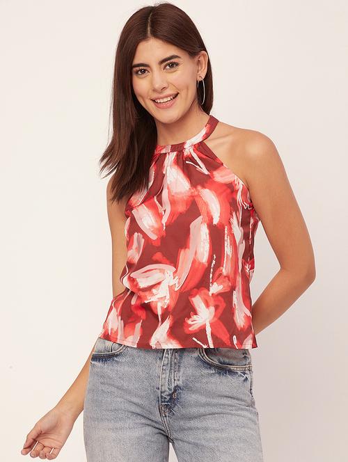 women's multi colored printed regular top - 20458134 -  Standard Image - 0