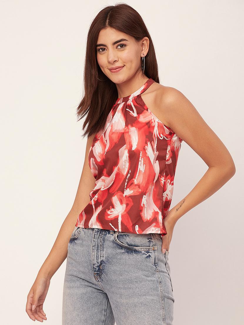 women's multi colored printed regular top - 20458134 - Standard Image - 2