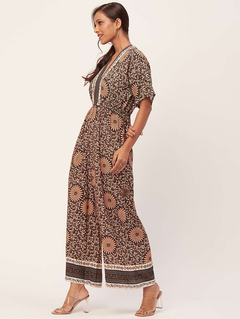 bron floral print full lengtrh jumpsuit - 20458249 -  Standard Image - 2