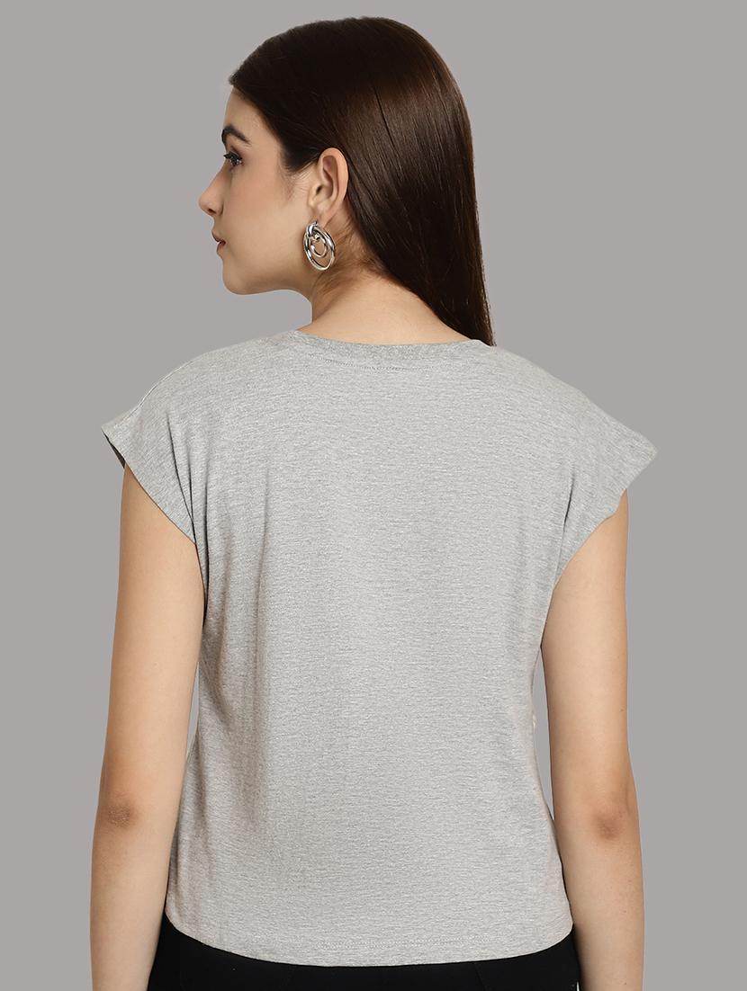 women's plain round neck t-shirt - 20458338 - Standard Image - 2