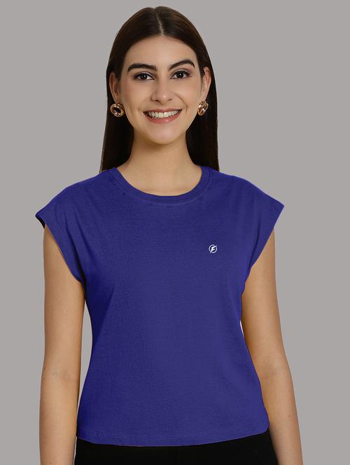 women's plain round neck t-shirt - 20458339 - Standard Image - 0
