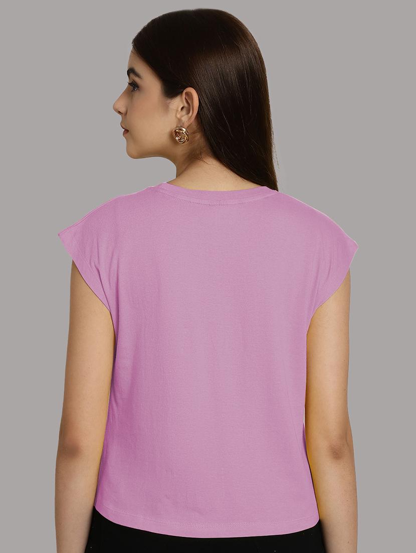 women's plain round neck t-shirt - 20458343 - Standard Image - 2