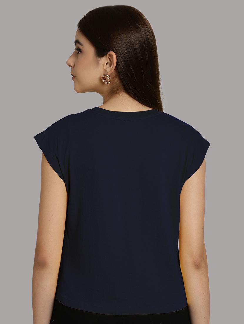 women's plain round neck t-shirt - 20458344 - Standard Image - 2