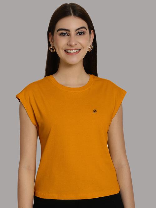 women's plain round neck t-shirt - 20458346 - Standard Image - 0