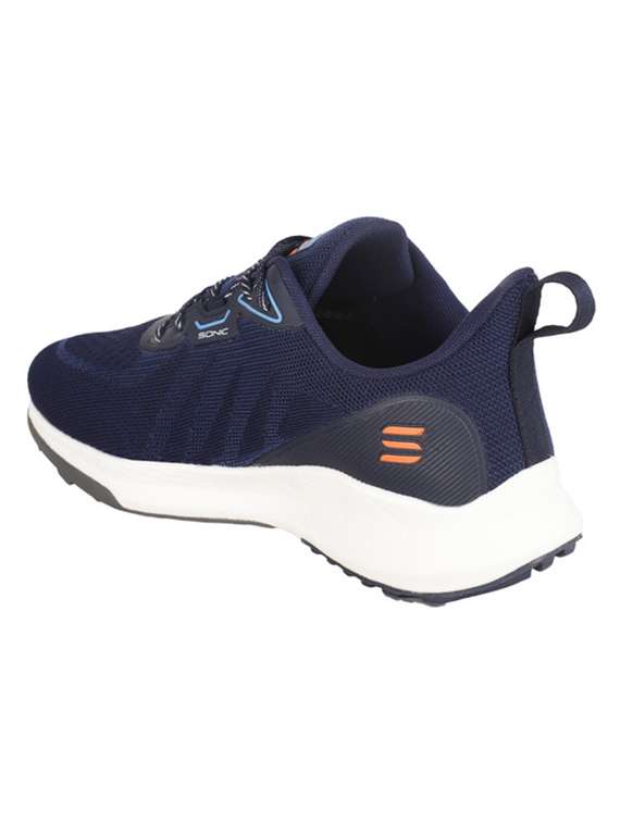 navy lace up sport shoes - 20458545 - Standard Image - 2
